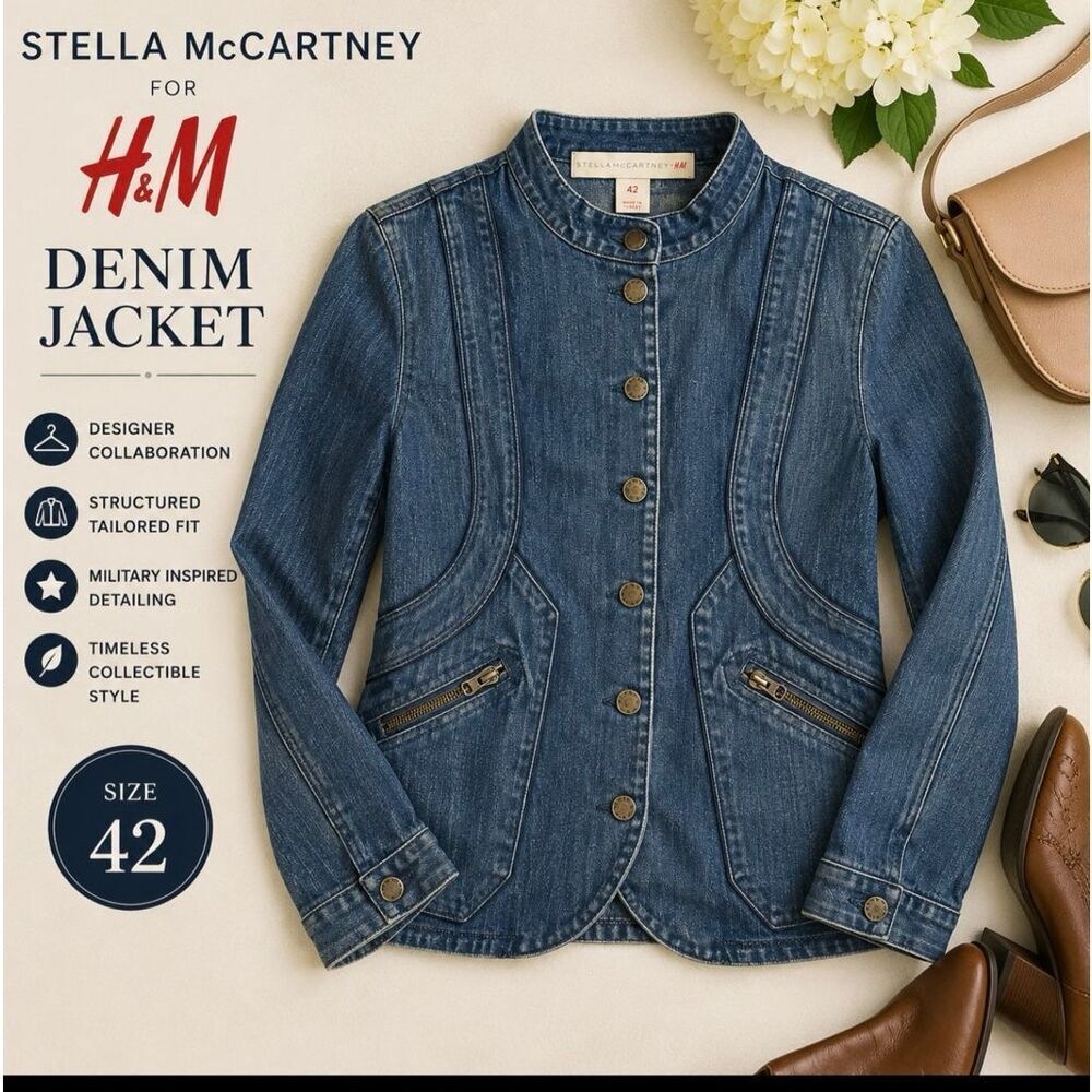 Rare Stella McCartney H&M Designer Collaboration Jacket